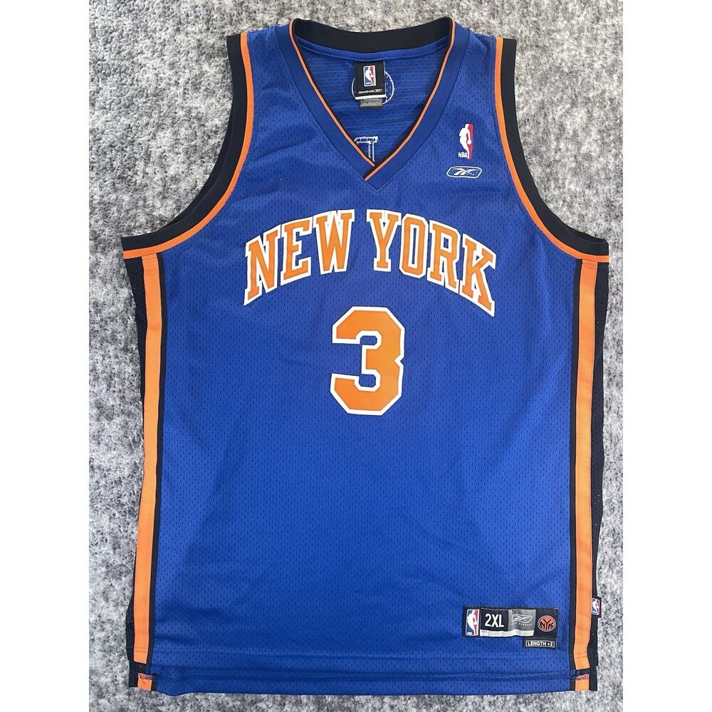 New York Knicks Stephon Marbury Reebok Sewn Jersey #3 Size XXL